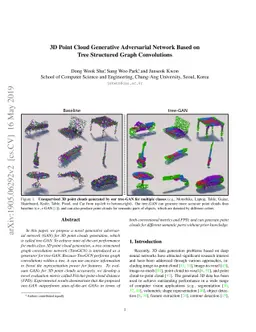 3D Point Cloud Generative Adversarial Network Based on Tree Structured
  Graph Convolutions