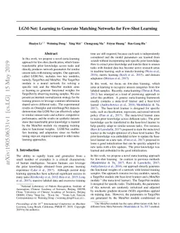 LGM-Net: Learning to Generate Matching Networks for Few-Shot Learning