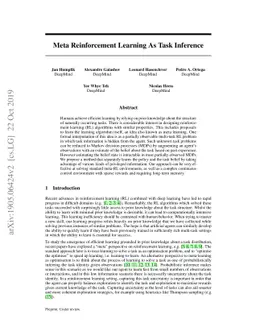 Meta reinforcement learning as task inference