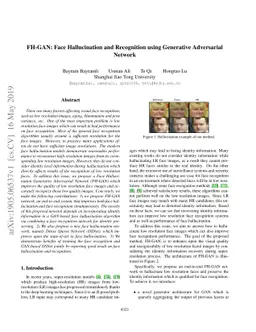 FH-GAN: Face Hallucination and Recognition using Generative Adversarial
  Network