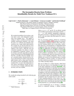 The Incomplete Rosetta Stone Problem: Identifiability Results for
  Multi-View Nonlinear ICA