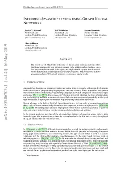 Inferring Javascript types using Graph Neural Networks