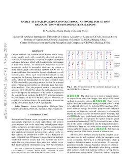 Richly Activated Graph Convolutional Network for Action Recognition with
  Incomplete Skeletons