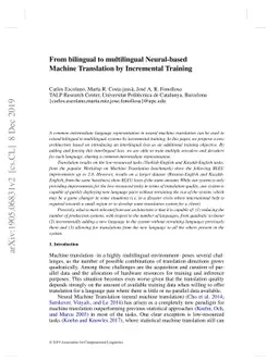 Towards Interlingua Neural Machine Translation