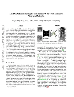 X2CT-GAN: Reconstructing CT from Biplanar X-Rays with Generative
  Adversarial Networks