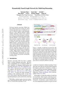Dynamically Fused Graph Network for Multi-hop Reasoning