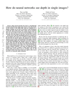 How do neural networks see depth in single images?