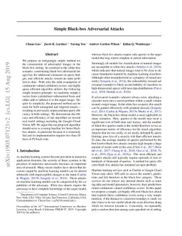 Simple Black-box Adversarial Attacks