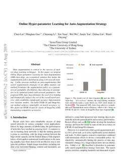 Online Hyper-parameter Learning for Auto-Augmentation Strategy