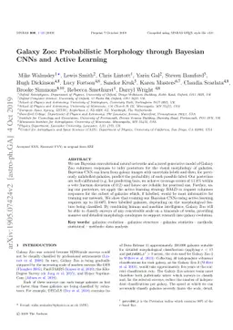 Galaxy Zoo: Probabilistic Morphology through Bayesian CNNs and Active
  Learning