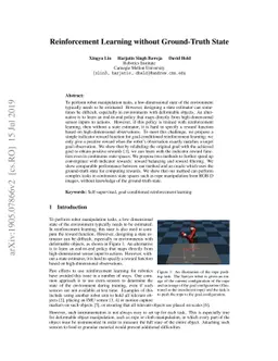 Reinforcement Learning without Ground-Truth State