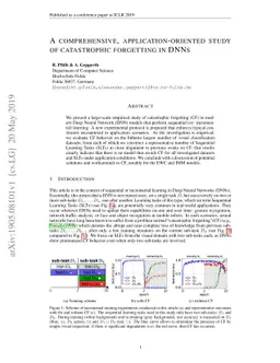 A comprehensive, application-oriented study of catastrophic forgetting
  in DNNs