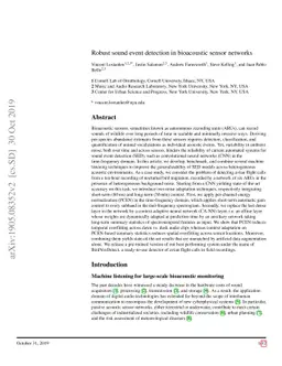 Robust sound event detection in bioacoustic sensor networks