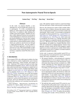 Non-Autoregressive Neural Text-to-Speech