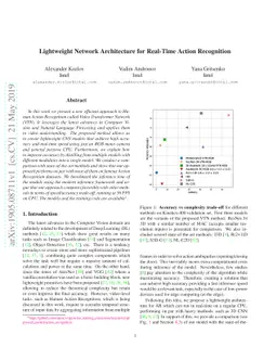 Lightweight Network Architecture for Real-Time Action Recognition