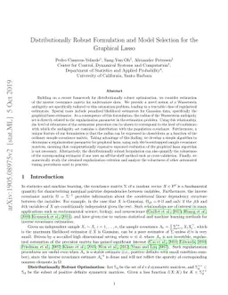 Distributionally Robust Formulation and Model Selection for the
  Graphical Lasso