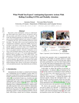 What Would You Expect? Anticipating Egocentric Actions with
  Rolling-Unrolling LSTMs and Modality Attention