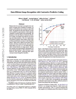 Data-Efficient Image Recognition with Contrastive Predictive Coding