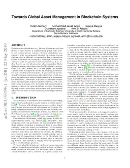 Towards Global Asset Management in Blockchain Systems