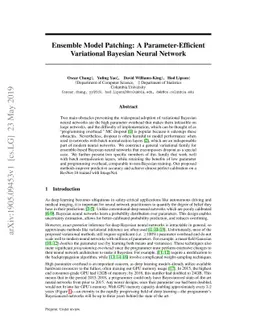 Ensemble Model Patching: A Parameter-Efficient Variational Bayesian
  Neural Network