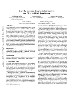 Gravity-Inspired Graph Autoencoders for Directed Link Prediction