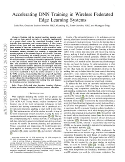 Accelerating DNN Training in Wireless Federated Edge Learning Systems