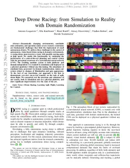 Deep Drone Racing: From Simulation to Reality with Domain Randomization
