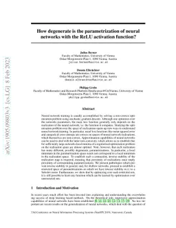 How degenerate is the parametrization of neural networks with the ReLU
  activation function?