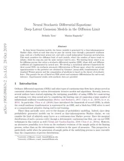 Neural Stochastic Differential Equations: Deep Latent Gaussian Models in
  the Diffusion Limit