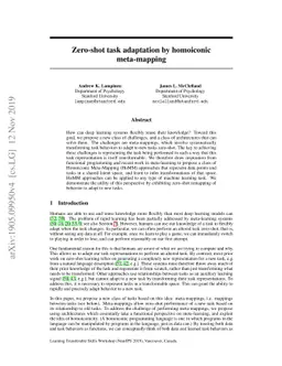 Zero-shot task adaptation by homoiconic meta-mapping