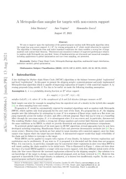 A Metropolis-class sampler for targets with non-convex support