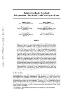 Painless Stochastic Gradient: Interpolation, Line-Search, and
  Convergence Rates