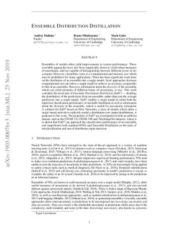 Ensemble Distribution Distillation