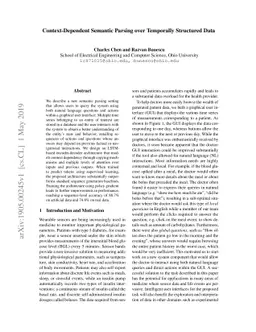 Context-Dependent Semantic Parsing over Temporally Structured Data