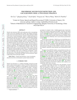 Polyphonic Sound Event Detection and Localization using a Two-Stage
  Strategy