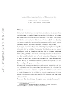 Interpretable multiclass classification by MDL-based rule lists