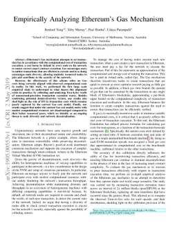 Empirically Analyzing Ethereum's Gas Mechanism