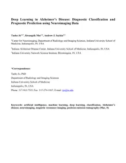 Deep Learning in Alzheimer's disease: Diagnostic Classification and
  Prognostic Prediction using Neuroimaging Data