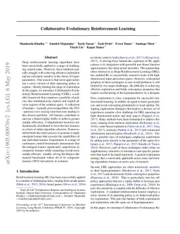 Collaborative Evolutionary Reinforcement Learning