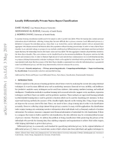 Locally Differentially Private Naive Bayes Classification