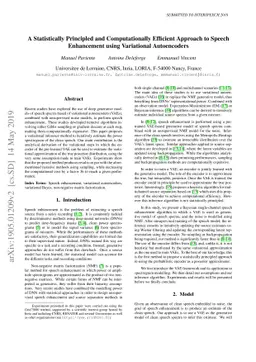 A Statistically Principled and Computationally Efficient Approach to
  Speech Enhancement using Variational Autoencoders