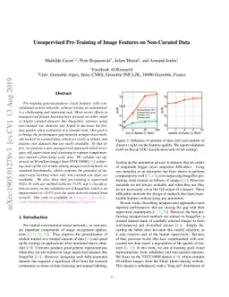 Unsupervised Pre-Training of Image Features on Non-Curated Data