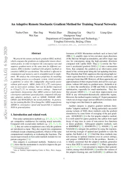 An Adaptive Remote Stochastic Gradient Method for Training Neural
  Networks