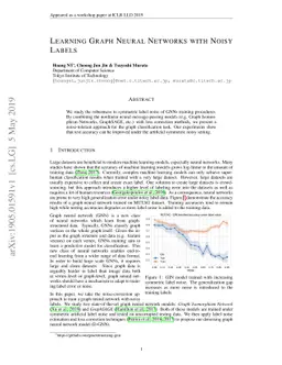 Learning Graph Neural Networks with Noisy Labels