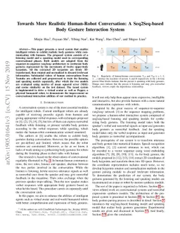Towards More Realistic Human-Robot Conversation: A Seq2Seq-based Body
  Gesture Interaction System