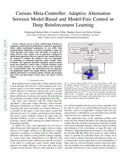 Curious Meta-Controller: Adaptive Alternation between Model-Based and
  Model-Free Control in Deep Reinforcement Learning