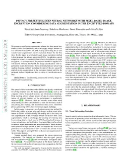 Privacy-Preserving Deep Neural Networks with Pixel-based Image
  Encryption Considering Data Augmentation in the Encrypted Domain