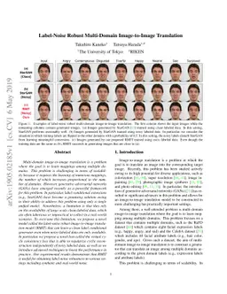 Label-Noise Robust Multi-Domain Image-to-Image Translation