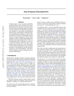 Sum-of-Squares Polynomial Flow