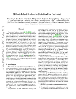 P2SGrad: Refined Gradients for Optimizing Deep Face Models